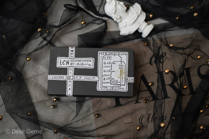 LCN Letterpress Vintage Tag Box - Set A 