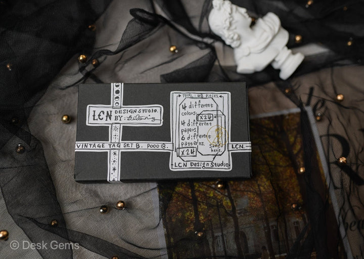 LCN Letterpress Vintage Tag Box - Set B 