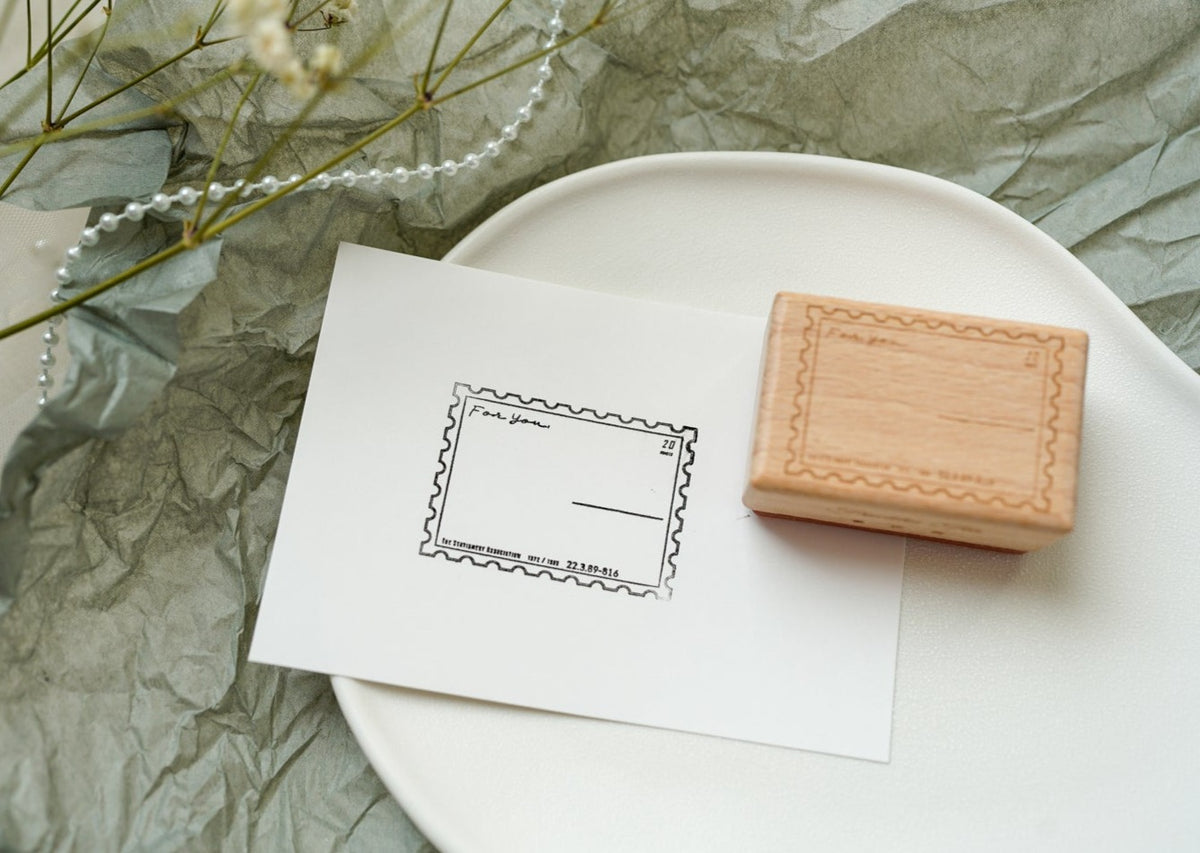 Freckles Tea Wooden Block Stamp - Stamp Frame