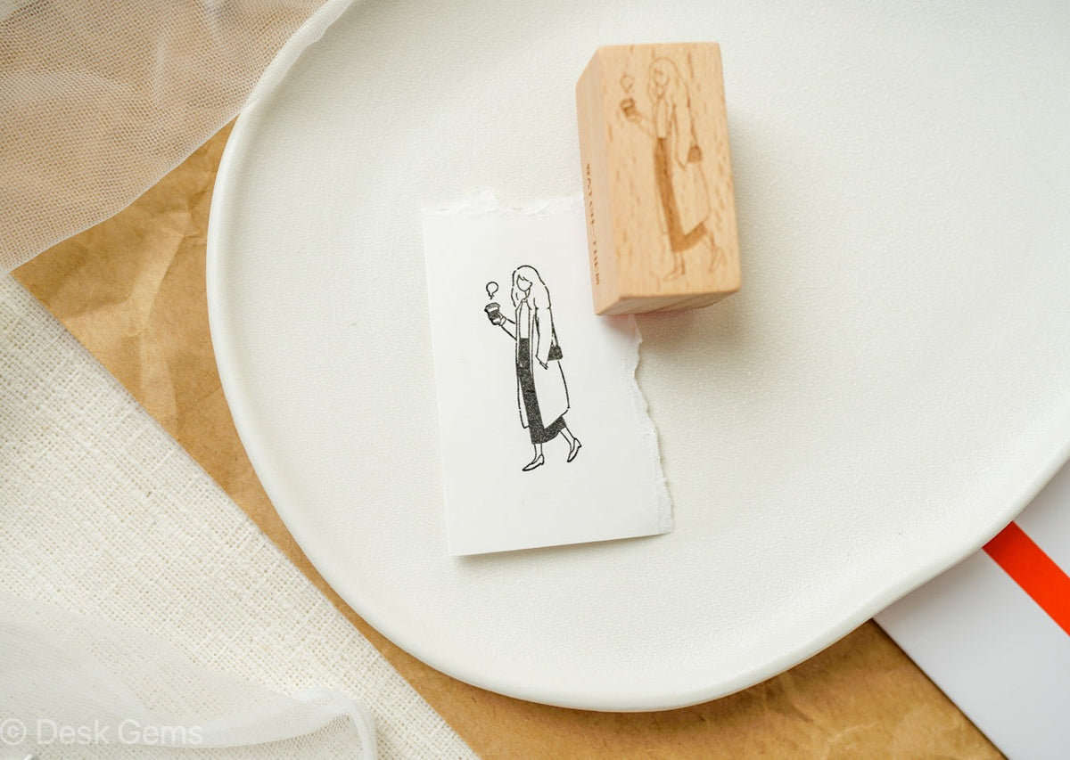 Watch_Them Fragmented Time Series Stamp - The Lady with a Trench Coat Media 1 of 1