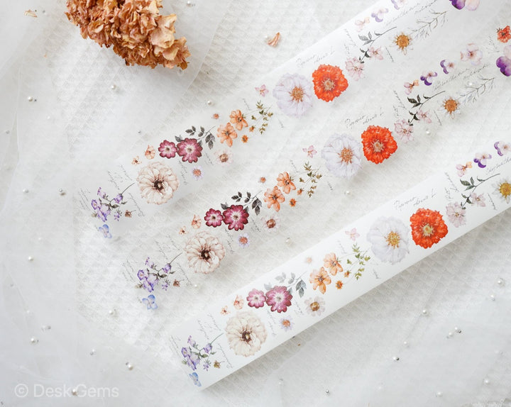 Freckles Tea Vol.1 Tape - Flower Illustrations 