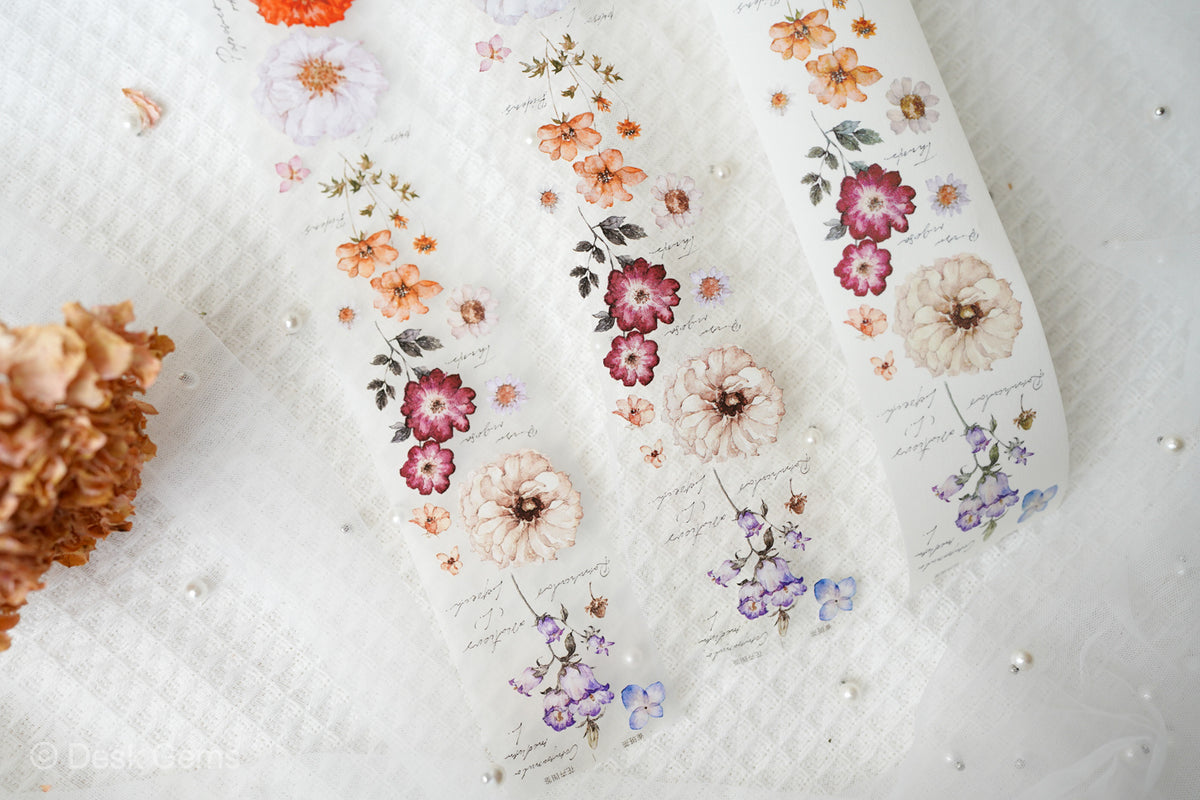Freckles Tea Vol.1 Tape - Flower Illustrations 