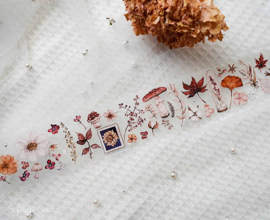 Freckles Tea Vol.1 Tape - Flower Greetings - PET Matte