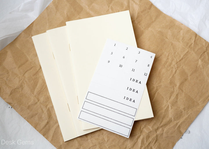 MD Notebook Light Blank - B6 Slim pack of 3