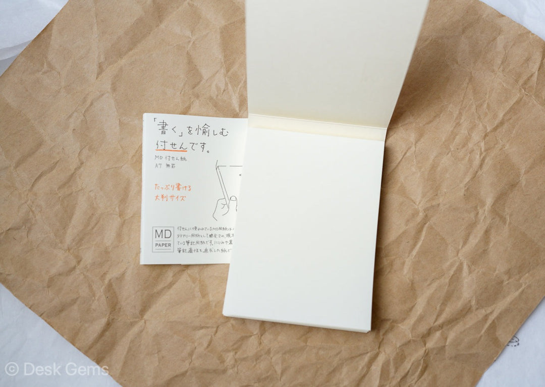 MD Sticky Memo Pad A7 - Blank 