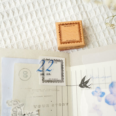 Freckles Tea Wooden Block Stamp - Little Stamp 