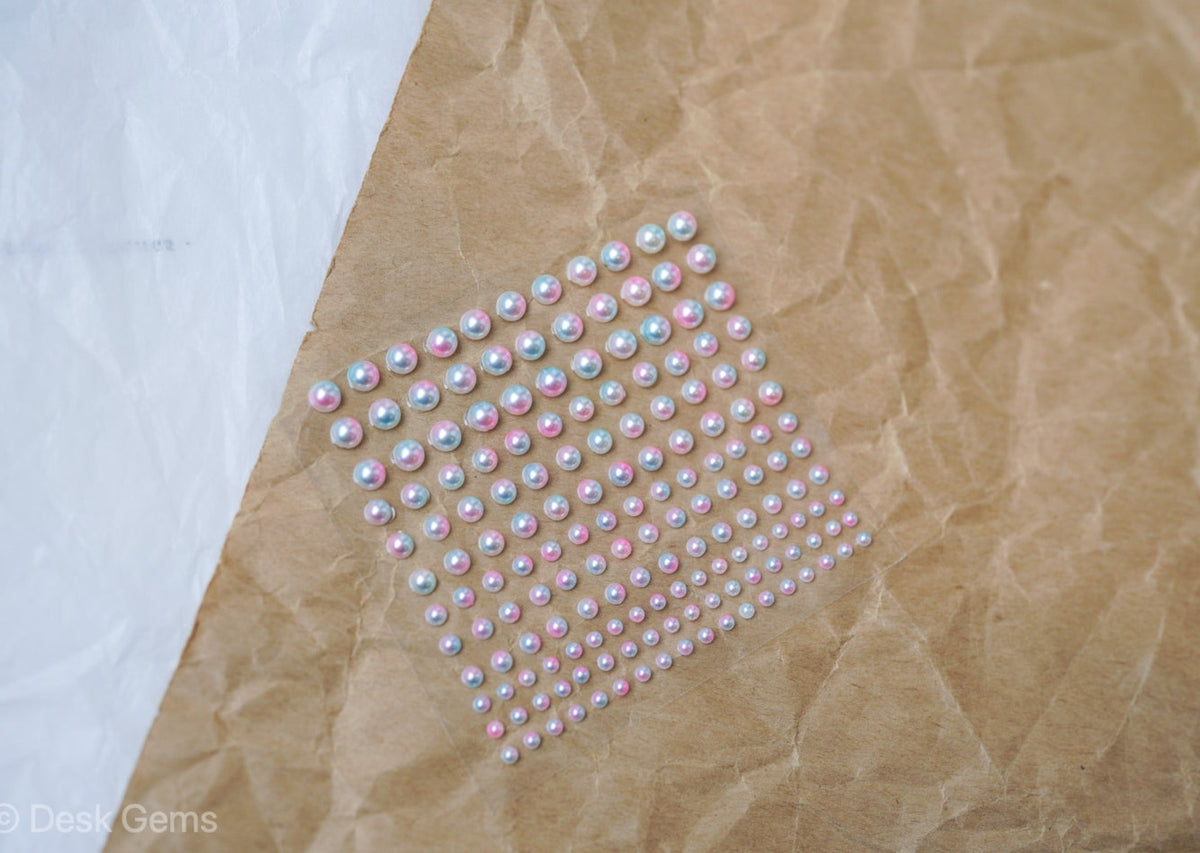 Pearl Shaped Sticker Sheets - Iridescent