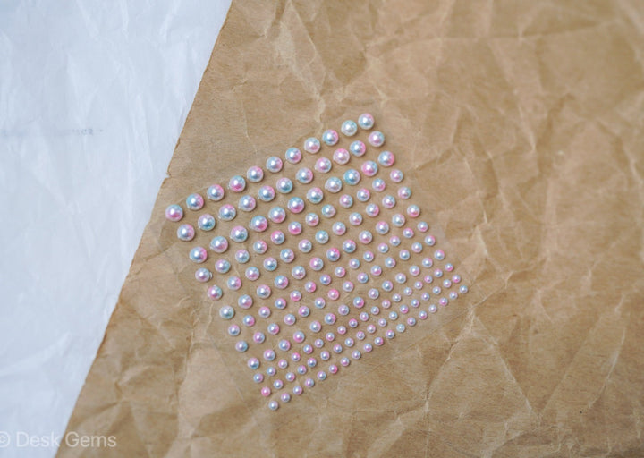 Pearl Shaped Sticker Sheets - Iridescent