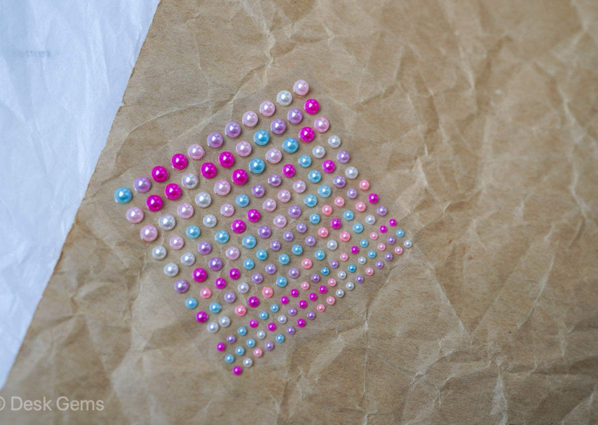 Pearl Shaped Sticker - Colorful