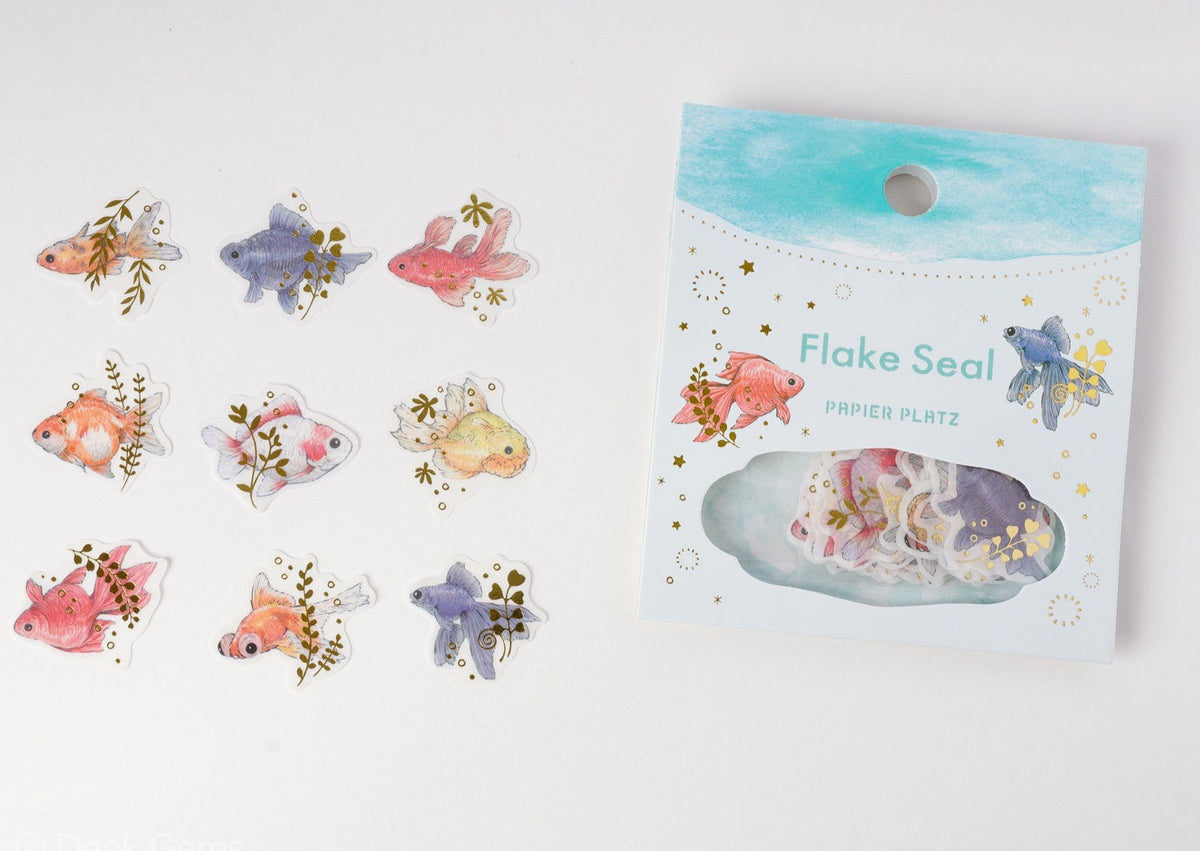Papier Platz x MILINA Flake Seals - LOVE Goldfish