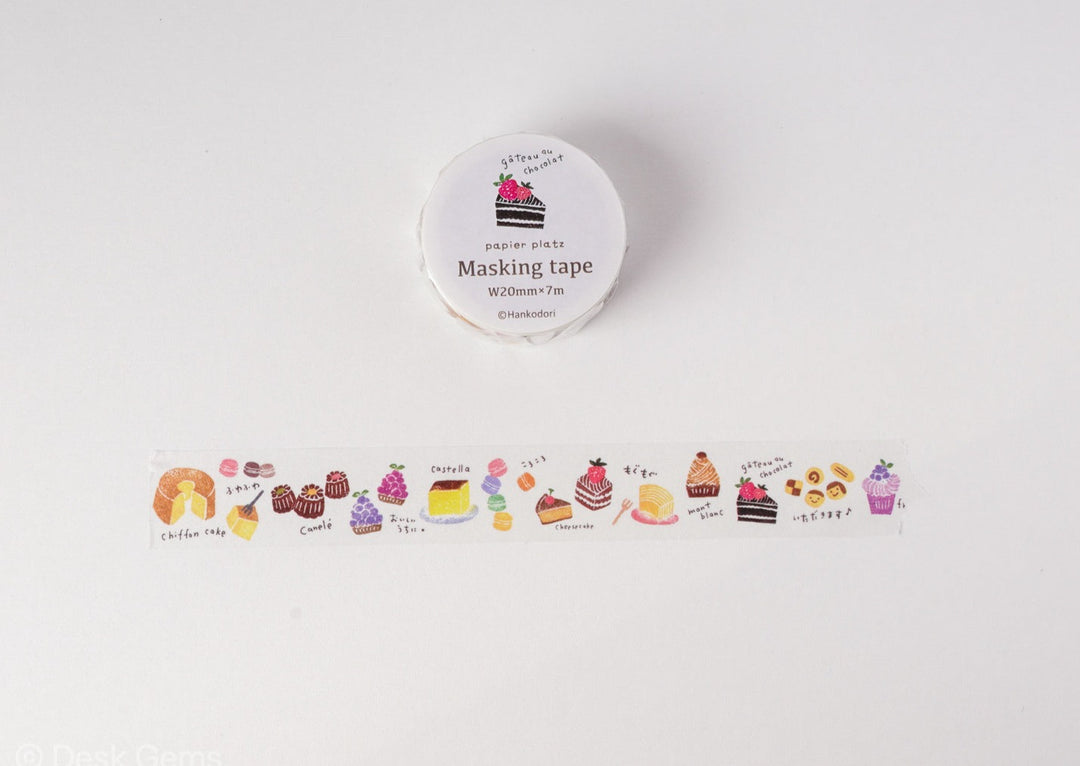Papier Platz x Hankodori Washi Tape - Sweets 