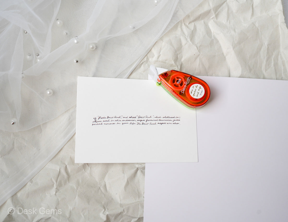 PLUS Wide Deco Rush Tape (2022 New Varieties) - English Texts