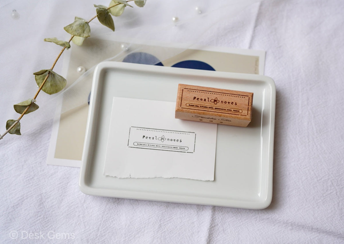Freckles Tea Wooden Block Stamp - Petal Notes 