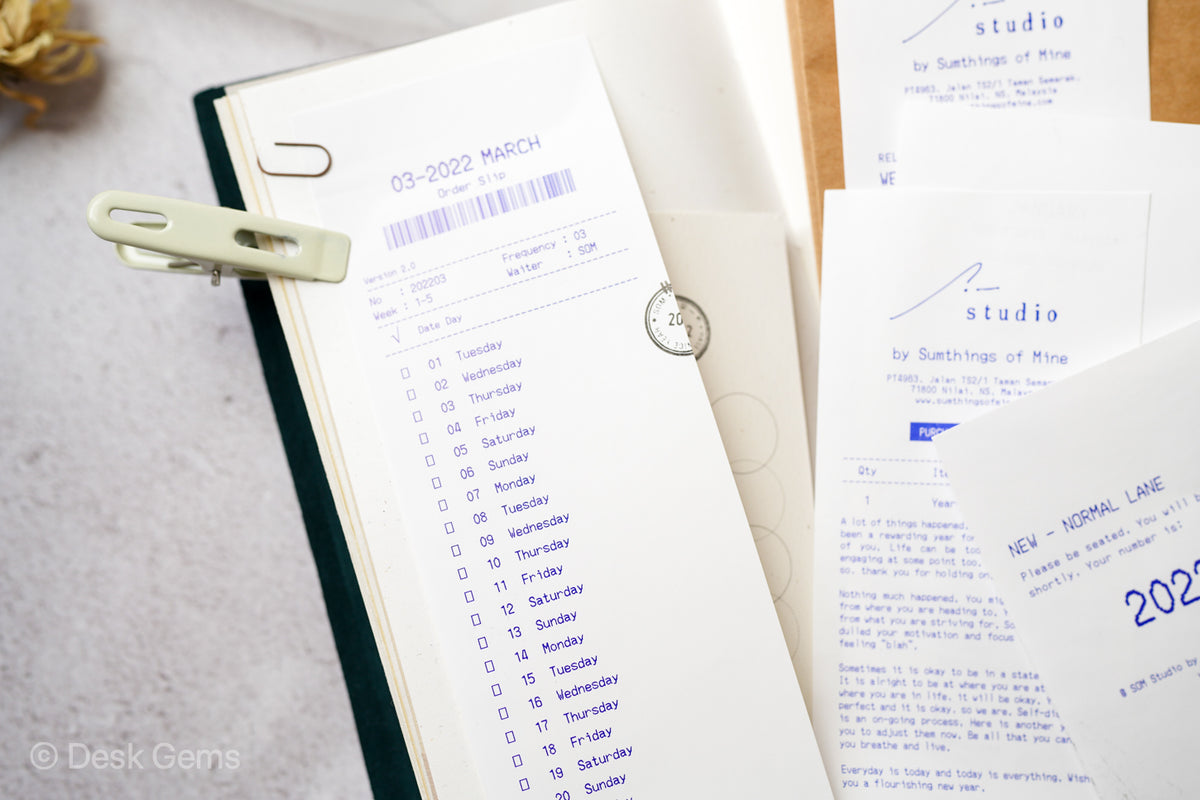 SOM Receipt Calendar 2022 - 2