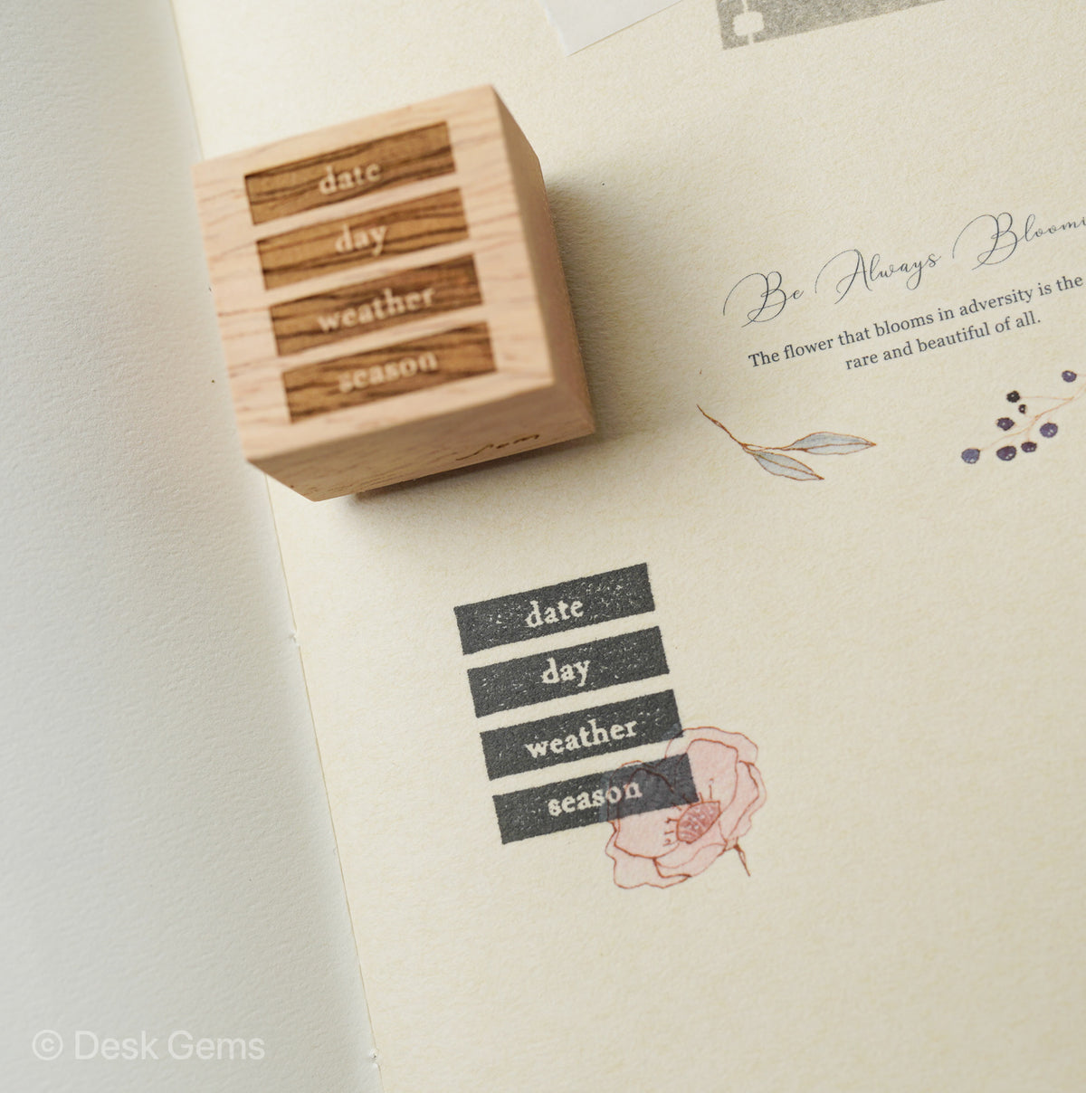 SOM Tabs Rubber Stamp - Date Entry 