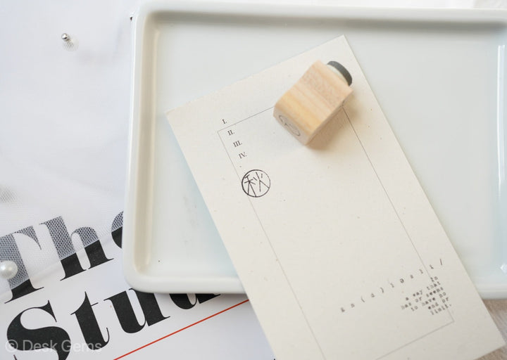 SOM Seasons Postmark Rubber Stamp - Fall