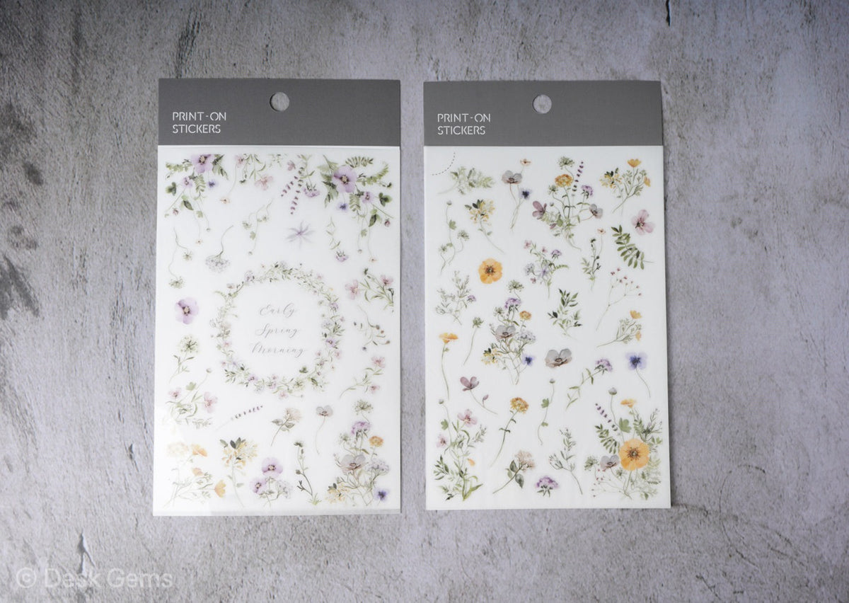 MU Print-on Stickers - Small Flowers - No. 182 