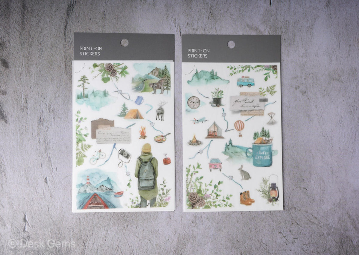 MU Print-on Stickers - Camping - No. 188 