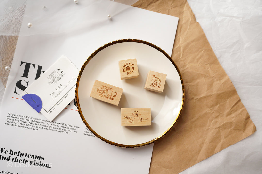 Phavourite x Fion Rubber Stamp Set - Thoughts in Silence