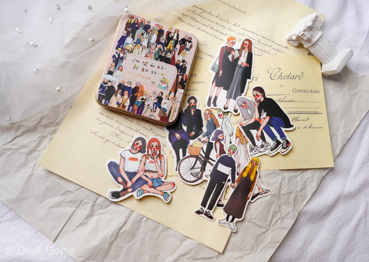 La Dolce Vita Sticker Tin - You and Me 