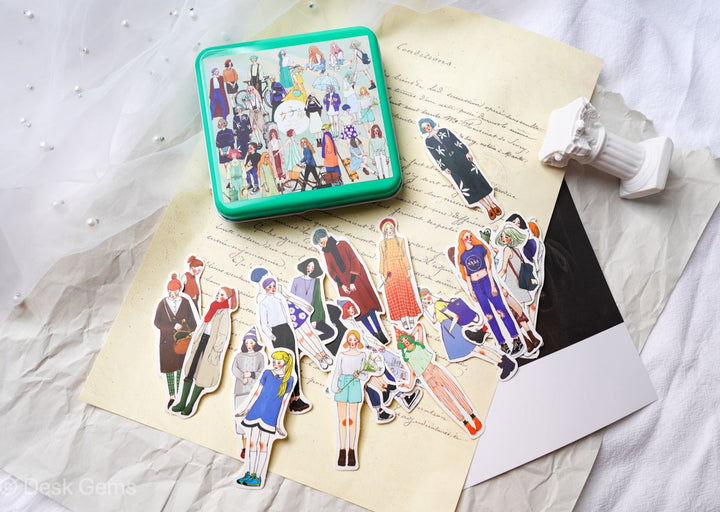 La Dolce Vita Sticker Tin - Stylish Ladies 