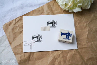Beverly "Washi Tape's Companion" Rubber Stamp - Sewing Machine