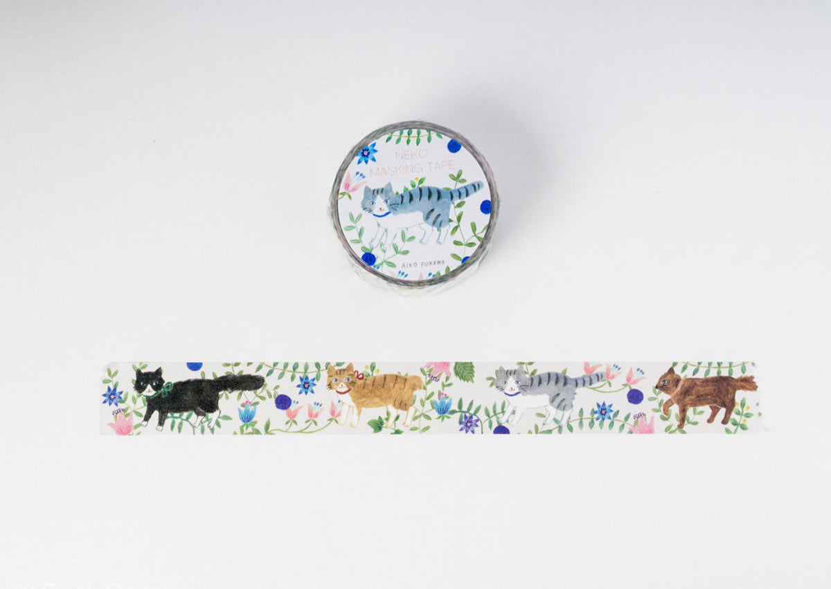 Hyogensha x Aiko Fukawa Washi Tape - Cat 