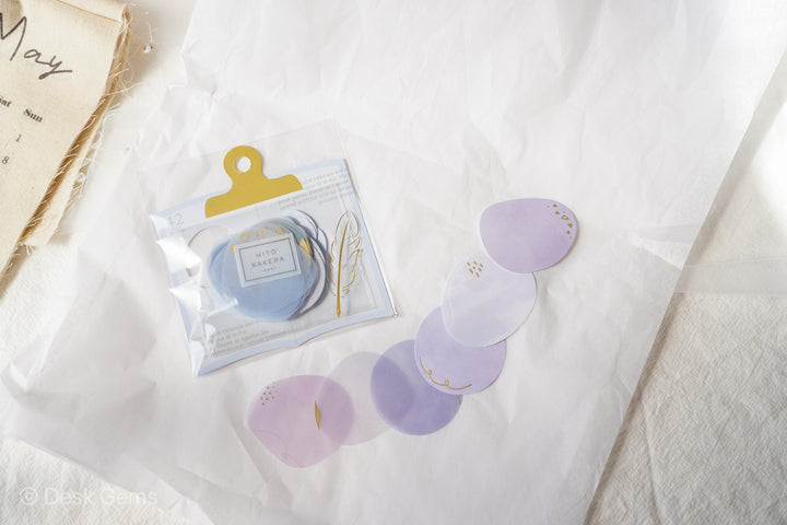Hito Kakera Decoration Stickers - Purple