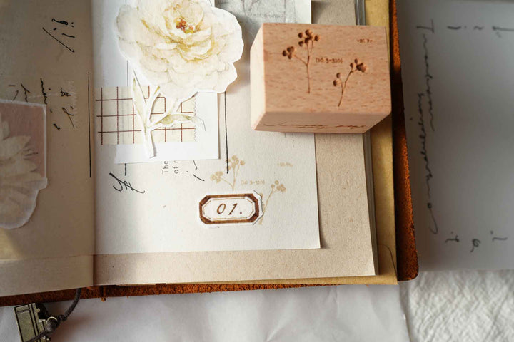 Jeenzaa-Zoey Branches and Moon Rubber Stamp Set