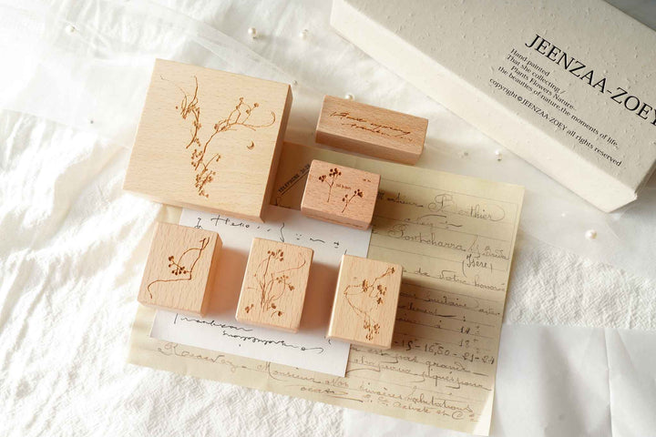 Jeenzaa-Zoey Branches and Moon Rubber Stamp Set - Branches of Fruit