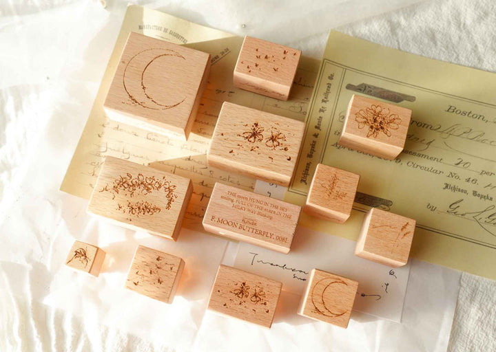 Jeenzaa-Zoey Sketch Rubber Stamp Set 