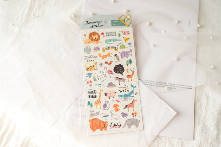  Mind Wave Drawing Stickers - Animal