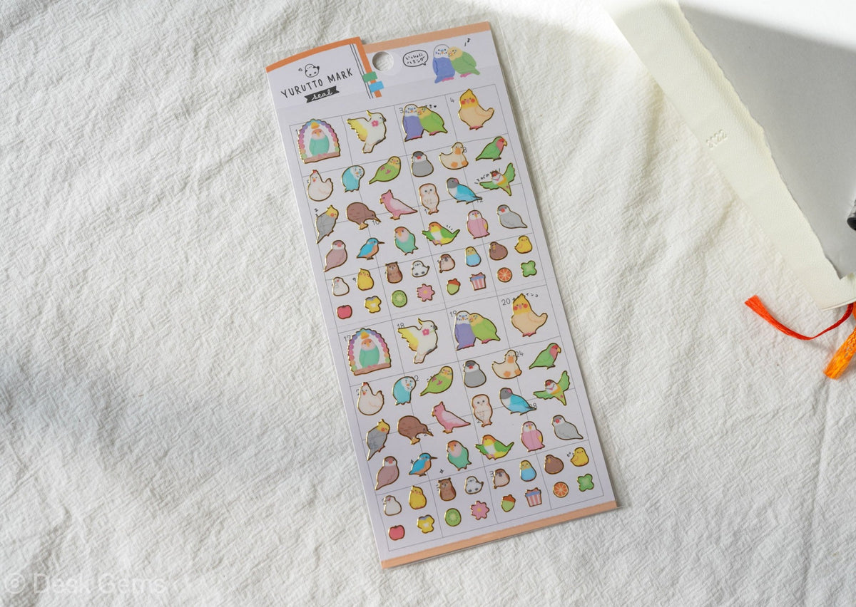 Crux Yurutto Mark Petit Stickers - Parakeet