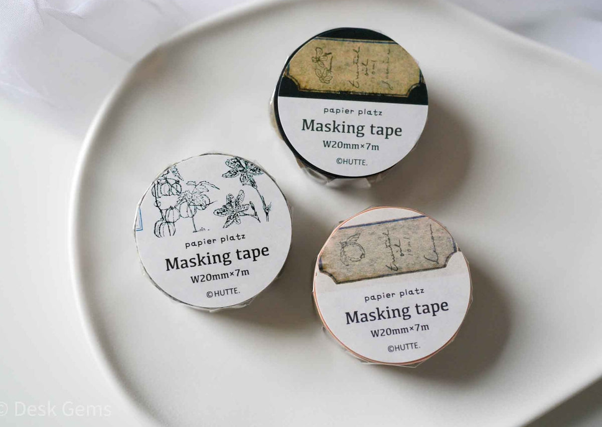 Papier Platz x Hutte. Original Washi Tape 