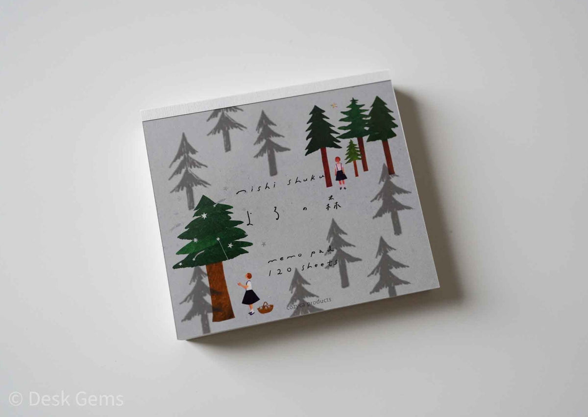 Nishi Shuku Block Memo Pad - Forest 