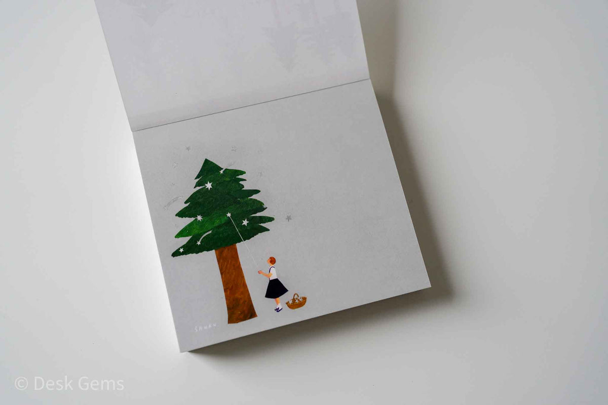 Nishi Shuku Block Memo Pad - Forest 