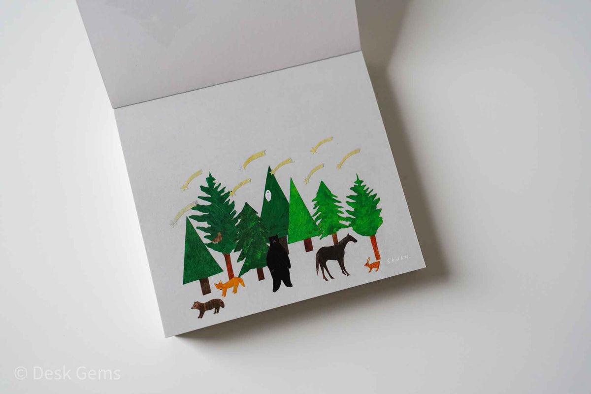 Nishi Shuku Block Memo Pad - Forest 