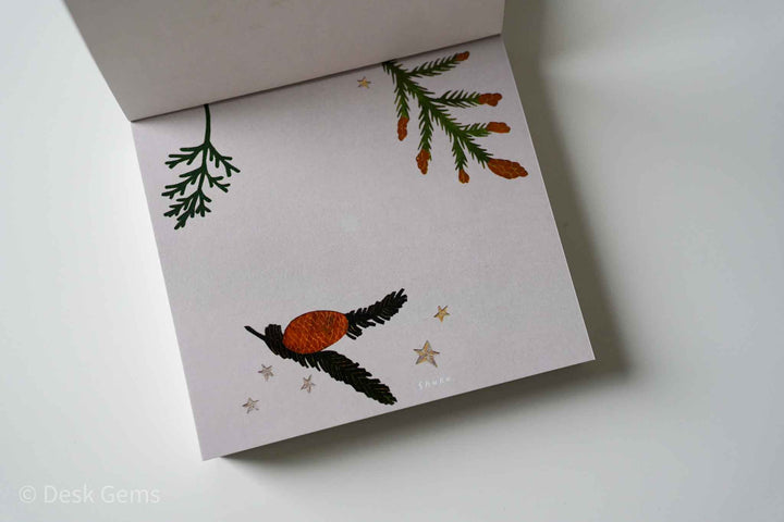 Nishi Shuku Block Memo Pad - Night Forest