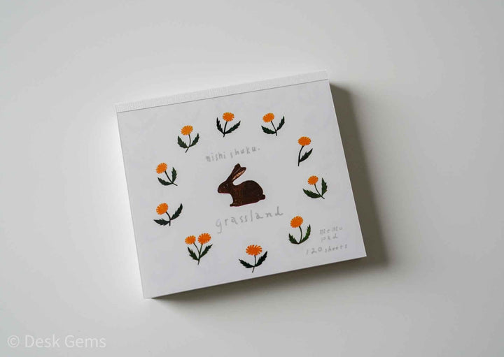 Nishi Shuku Block Memo Pad - Grassland 