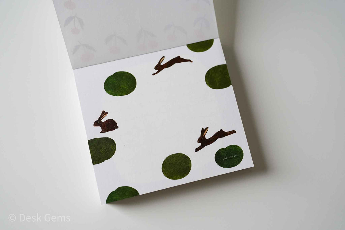 Nishi Shuku Block Memo Pad - Grassland 