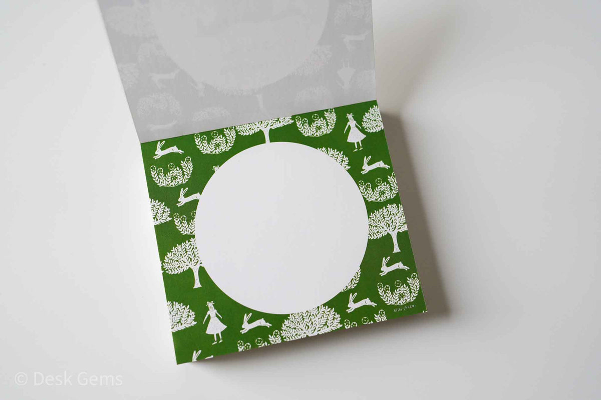 Nishi Shuku Block Memo Pad - Forest 