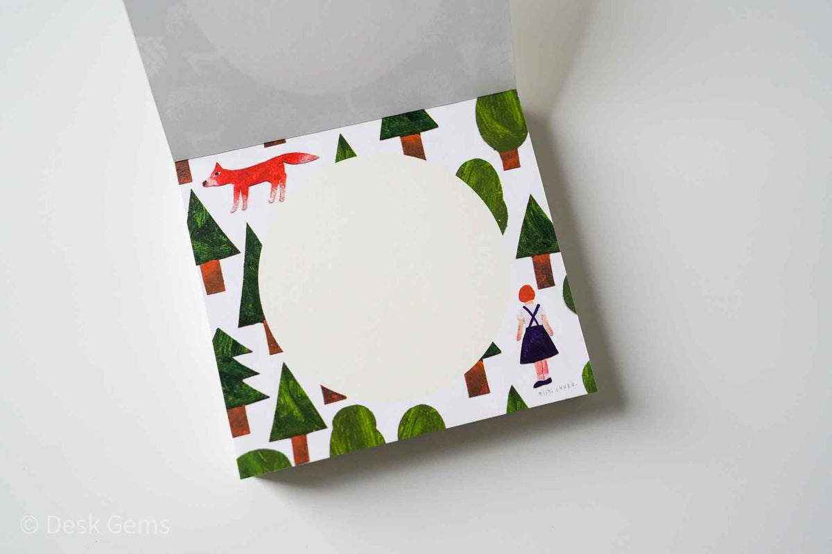 Nishi Shuku Block Memo Pad - Forest 