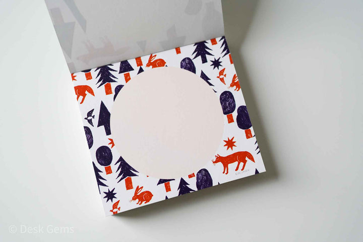Nishi Shuku Block Memo Pad - Forest 
