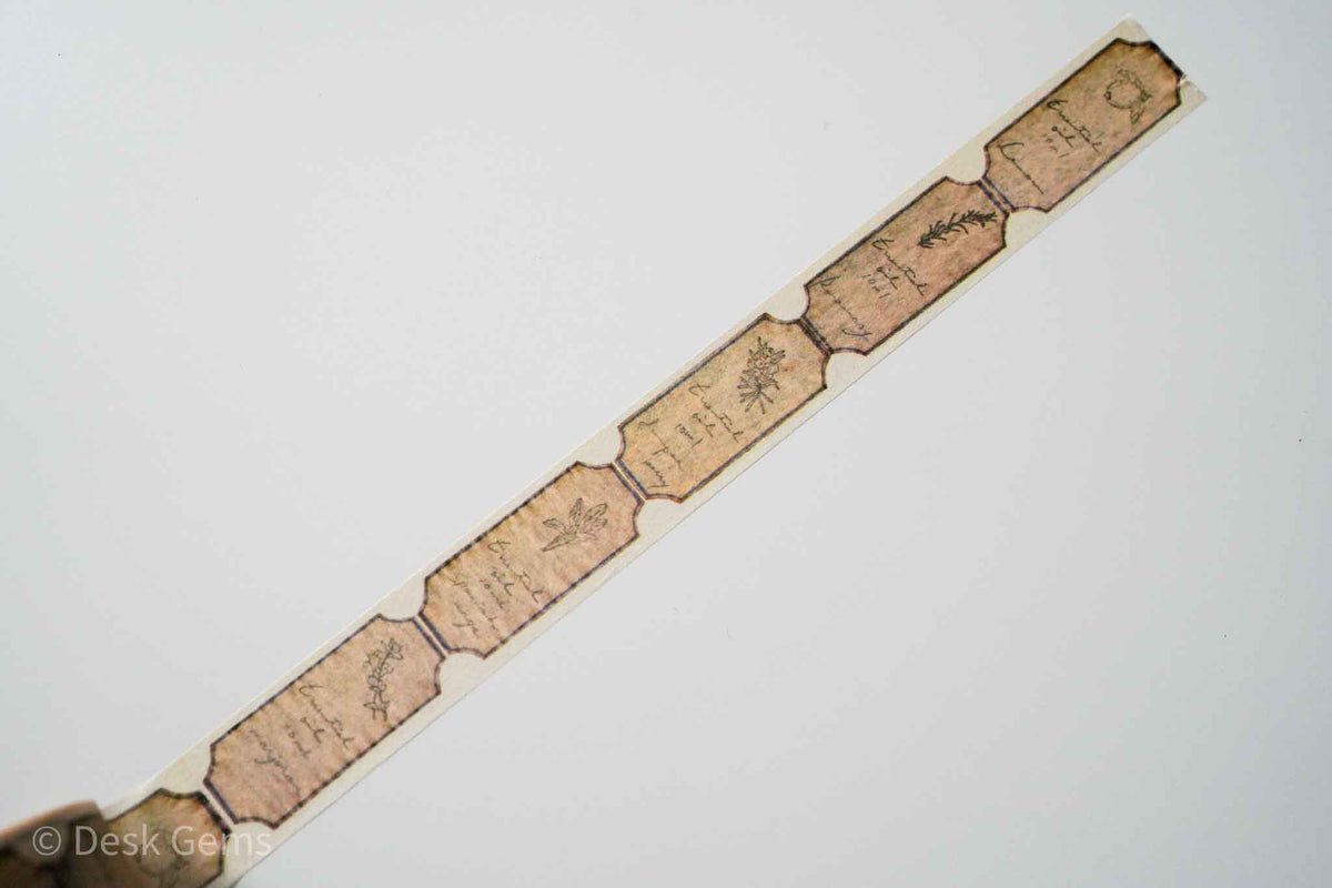 Papier Platz x Hutte. Original Washi Tape - Old Label Beige