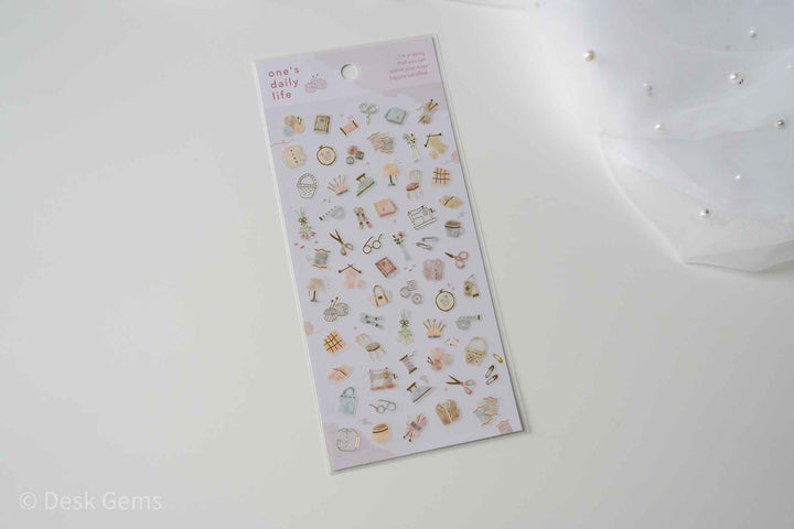 Mind Wave Daily Life Stickers  - Sewing