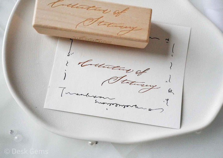 EUREKA Original Stamp - English Handwritings - Collection of Stationery