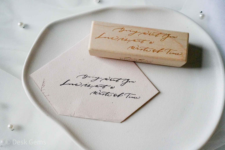 EUREKA Original Stamp - English Handwritings - Doing What you Love