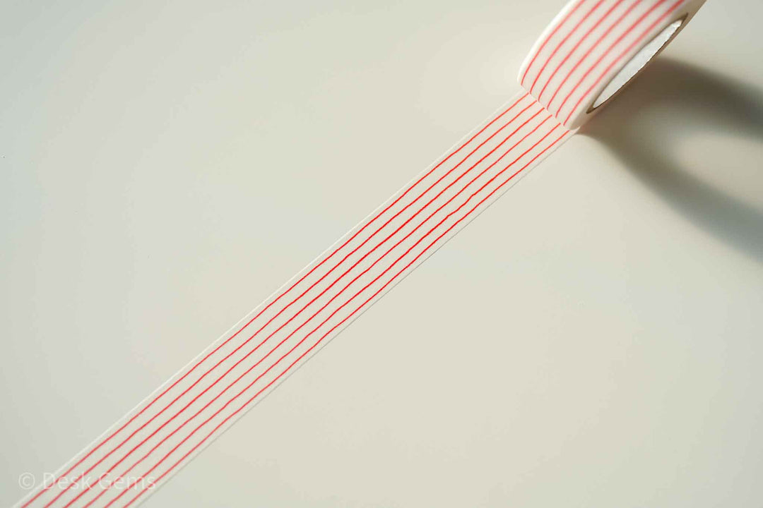 Classiky Mitsou Washi Tape - 20mm - Red - Stripe