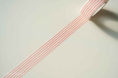 Classiky Mitsou Washi Tape - 20mm - Red - Stripe