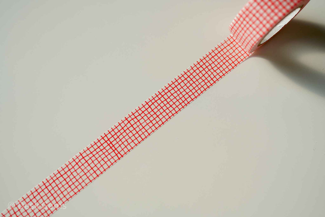 Classiky Mitsou Washi Tape - 20mm - Red - Checker